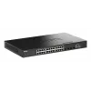 D-Link 28-poorts Gigabit stackable PoE+ smart managed switch met 4 x 10G SFP+-poorten