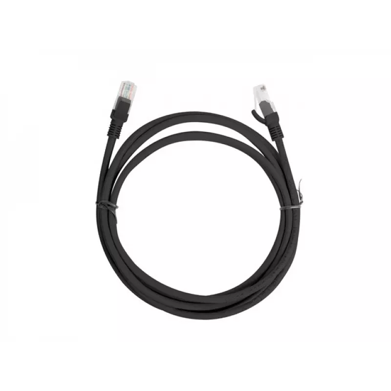 Lanberg PCU6-10CC-0200-BK Cat.6 U/UTP patchkabel, 2 m, Zwart