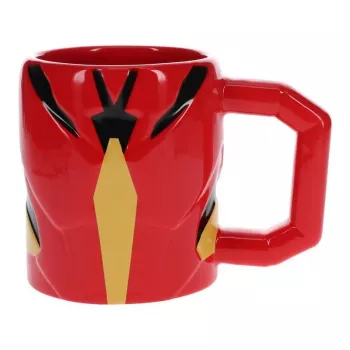 Beker Paladone Iron Man gevormd rood 0,5L enkel