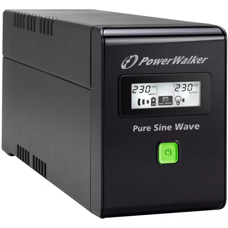 PowerWalker VI 800 SW FR UPS noodstroomvoorziening Line-Interactive 0,8 kVA 480 W 2 AC-uitgangen