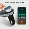 Handsfree Awei C-843 Bluetooth 5.0 met FM-transmitter, USB- en USB-C-aansluitingen