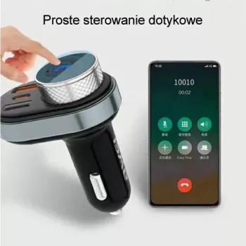 Handsfree Awei C-843 Bluetooth 5.0 met FM-transmitter, USB- en USB-C-aansluitingen