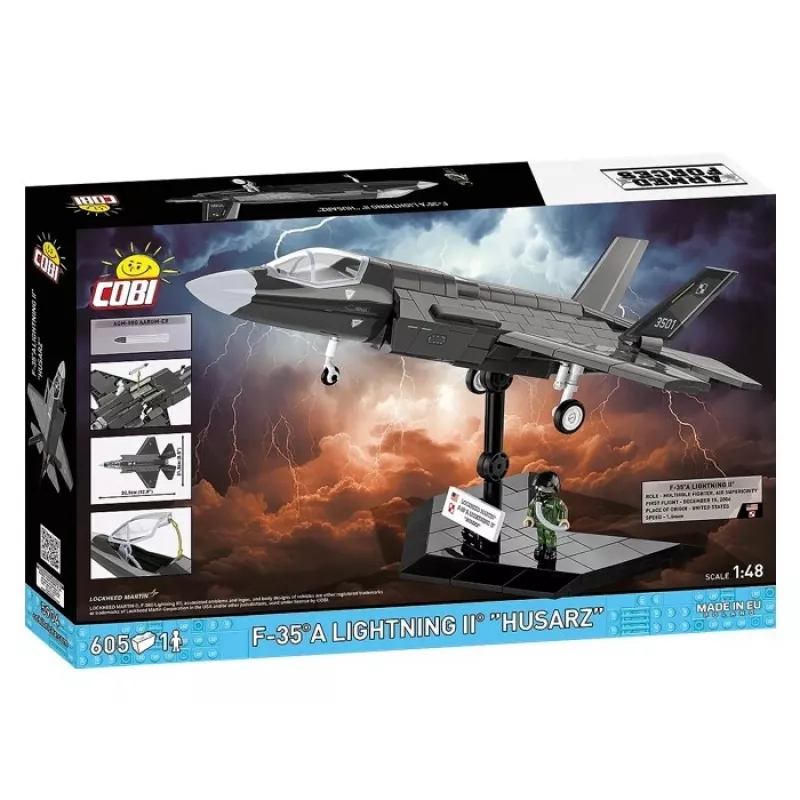 Bouwset Cobi F-35A Lightning II — 605 onderdelen, schaalmodel