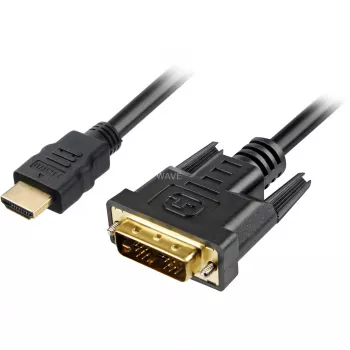 Sharkoon adapterkabel - single link - HDMI mannelijk naar DVI-D mannelijk