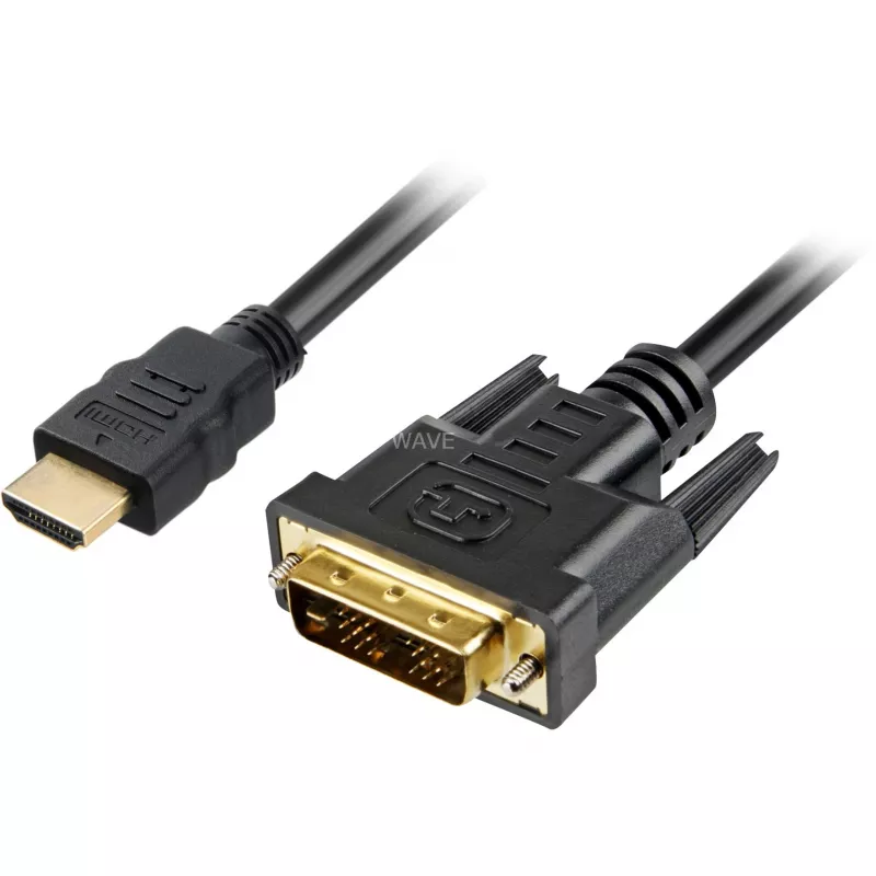 Sharkoon adapterkabel - single link - HDMI mannelijk naar DVI-D mannelijk