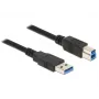 USB-kabel DeLOCK 85067 USB 3.2 Gen 1 1,5 m USB A USB B zwart