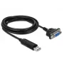 Seriële kabel DeLOCK 66281 zwart 1,8 m RS-232 USB Type-A