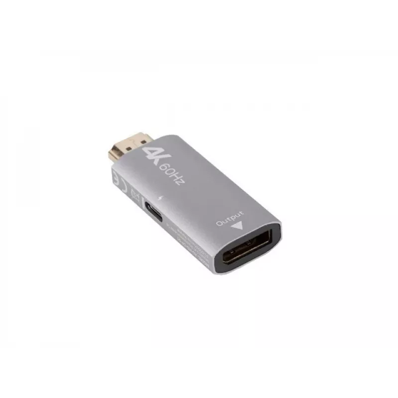 Videokabel-adapter Lanberg AD-HD-DP-01 HDMI Type-A DisplayPort zilver