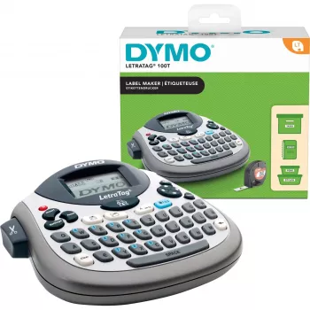 Labelprinter Dymo LetraTag LT-100T met QWERTZ-toetsenbord, draagbare thermische labelprinter