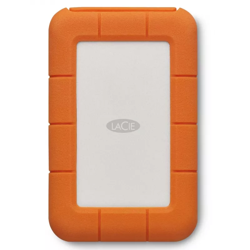 LaCie Rugged USB-C externe harde schijf 5 TB USB Type-C 3.2 Gen 1 (3.1 Gen 1) grijs geel