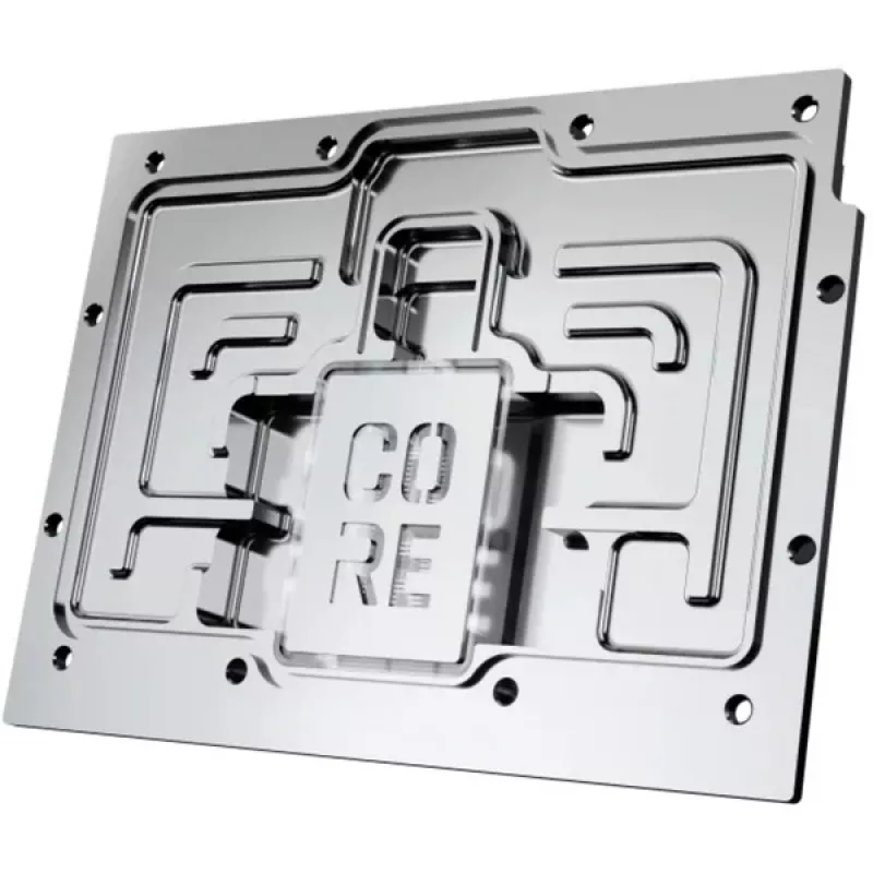 Grafische kaart waterkoeler Alphacool Core RX 9070 XT Hellhound+ Transparant Chrome met backplate