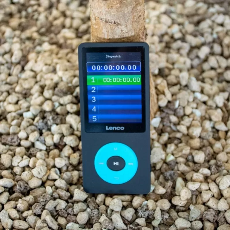 MP3-speler Lenco Xemio-860BU 8 GB zwart blauw LCD 18 uur weergave