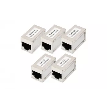 Digitus CAT 6A modulaire koppelstukken afgeschermd 5 stuks RJ-45 gouden contacten