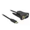 Delock 62964 USB-C naar serieel DB9 RS-232-adapter, 1,8 m, zwart