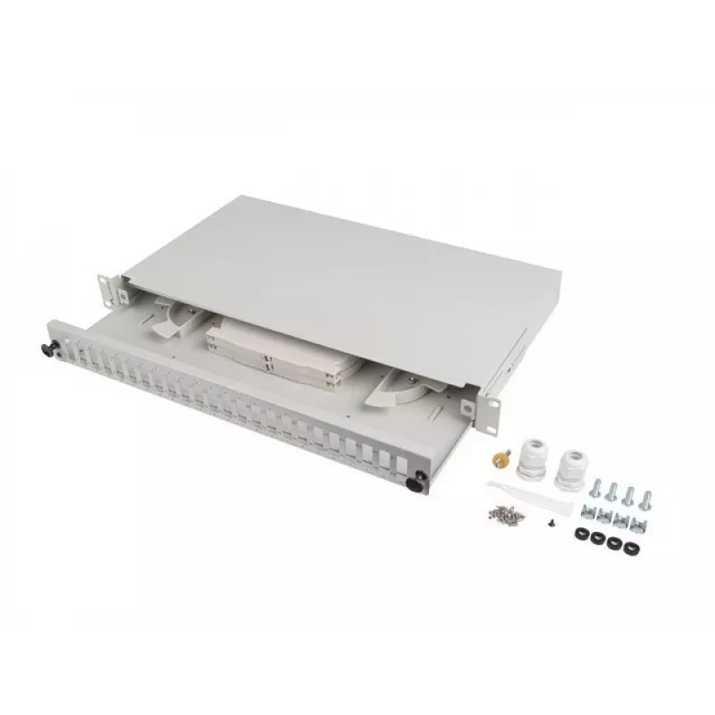 Glasvezel-patchpanel LANBERG FOP1-24SD-LQS 19 inch 1U 24xSC duplex 24xLC quad