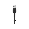 Belkin BOOST CHARGE Flex USB-A-naar-Lightning-kabel CAA008BT1MBK, 1 m, zwart