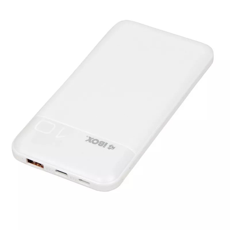 Draagbare powerbank IBOX IPB10 10000 mAh, Li-Ion, Quick Charge 3.0, USB-C- & USB-A-uitgangen, 20W PD