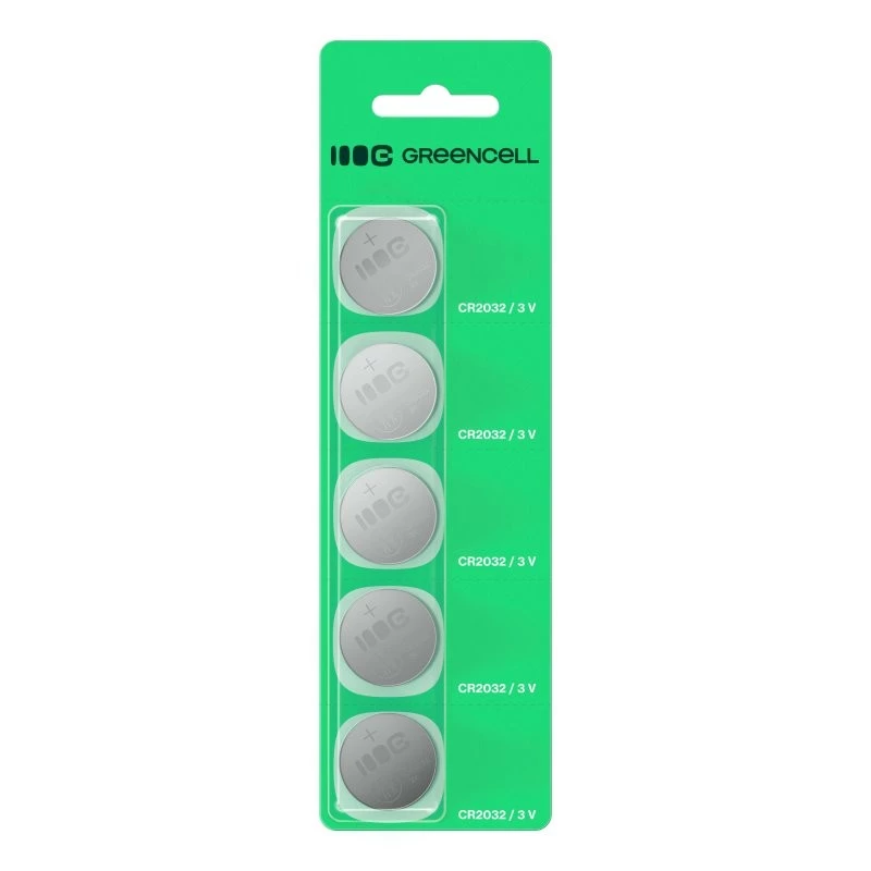 Knoopcel Green Cell CR2032 3V — 5-pack