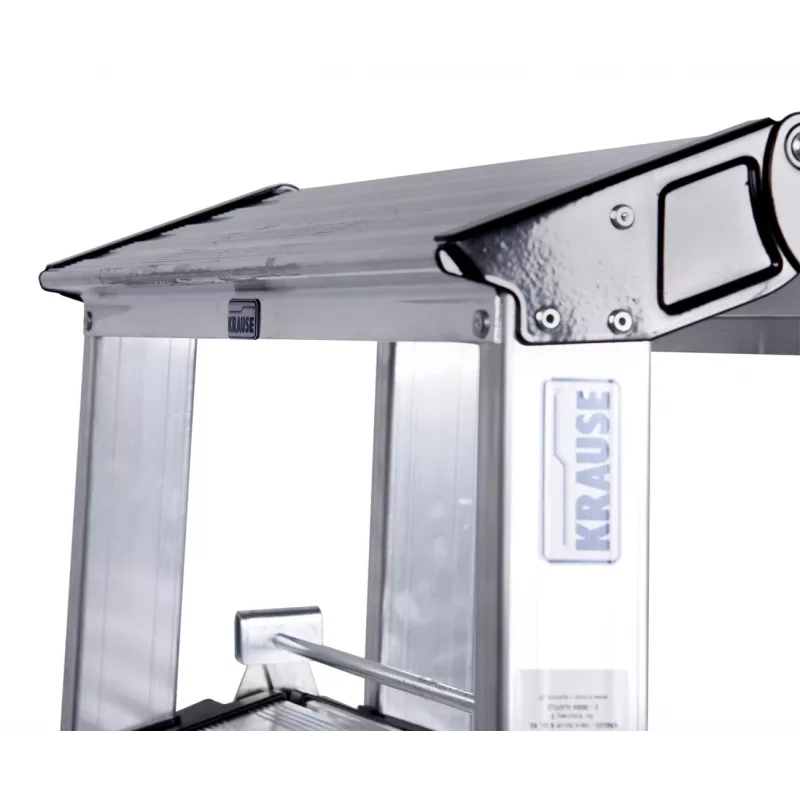 Opstapje Krause 126030 — aluminium 3 treden, 65 cm max hoogte, 6.1 kg, 500 mm breedte