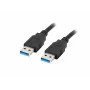 USB-kabel -A M/M 3.0 0,5m zwart