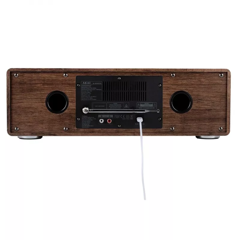 Micro-hifi-systeem AKAI AM-100 RHAPSODY — compact audio-minisysteem met ingebouwde versterker en cd-/USB-weergave