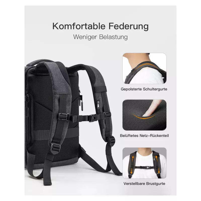 inateck notebookrugzak 14 BP03006-14 zwart