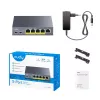 CUDY GS105P 5-poorts Gigabit PoE+ switch 36W