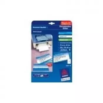 Avery Quick&Clean C2359-25 kaarten, 99 x 210 mm, 220 g/m², wit, 75 kaarten (25 vel x 3)