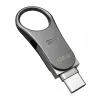 Silicon Power Mobile C80 128 GB USB-stick, USB Type-A / USB Type-C, USB 3.0 (3.1 Gen 1), titanium