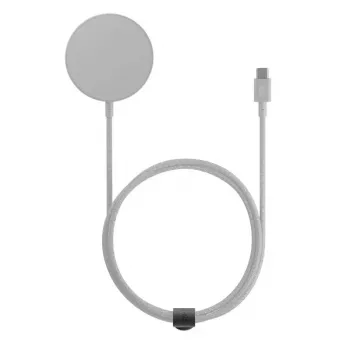 Draadloos oplaadstation native union Snapstand Qi2 zandsteen, indoor USB-gevoed, 1,5 m kabel, lichtgrijs