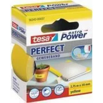 Weefselplakband Tesa GEWEBEBAND 2,75 cm x 38 m, geel, model 56343-37-3