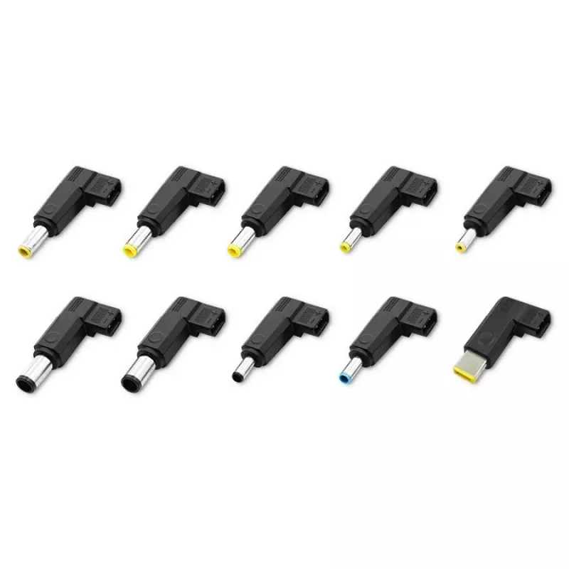 Universele voeding QOLTEC 52414 65W met 10 verwisselbare stekkers