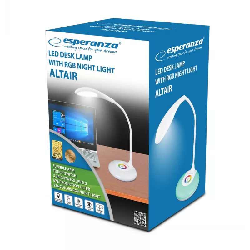 Esperanza ELD102 tafellamp niet vervangbare lichtbron 3 W LED wit