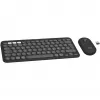 Logitech Pebble 2 Combo draadloos toetsenbord en muis QWERTZ Duits grafiet
