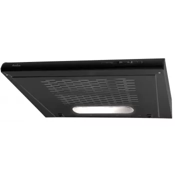 Inbouwafzuigkap AMICA OSC6212B, 600 mm, max. afvoercapaciteit 163 m³/h, aluminium vetfilter, LED, 3 standen