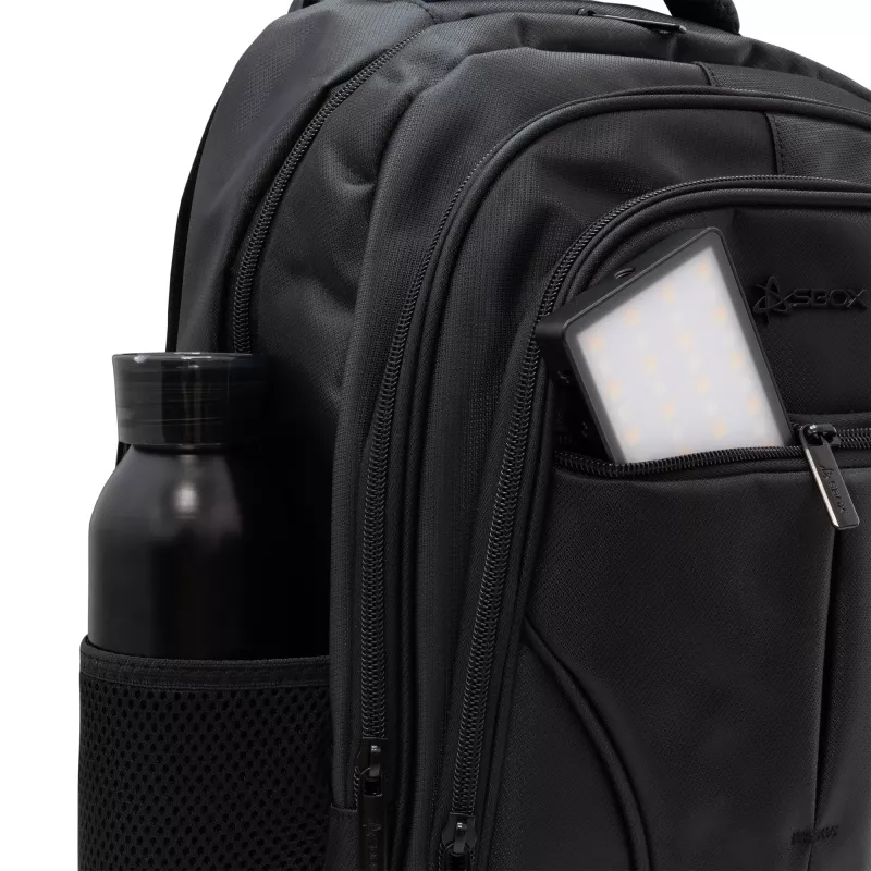 Rugzak SBOX Valencia 18 zwart – 18 liter inhoud, zwart