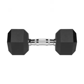 Gerubberde gietijzeren halters HEX 2x10 kg REBEL ACTIVE