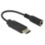Delock audio-adapter - 24-pins USB-C (M) naar ministekker stereo 3,5 mm (W)
