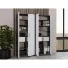 OLIV 2D CLOSED SHELVING UNIT, antraciet/wit SET