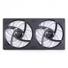 Jonsbo ZB-240BR 120mm Reverse Blade ARGB PWM 2-pack behuizingsventilatoren - zwart