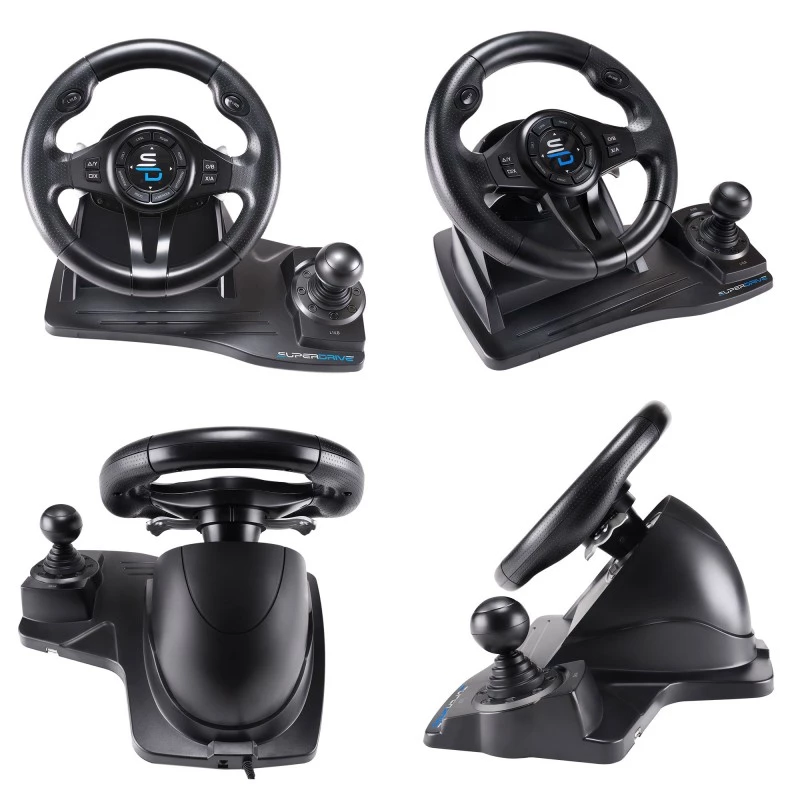 Subsonic SA5596-NG gaming controller zwart USB-stuurwiel pedalen 270°
