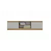MALWA 140 tv-kast, artisan eiken/kasjmier