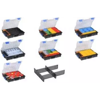 Opbergbox allit EuroPlus Pro K44.76/19 – 19 vakken, slagvast polypropyleen