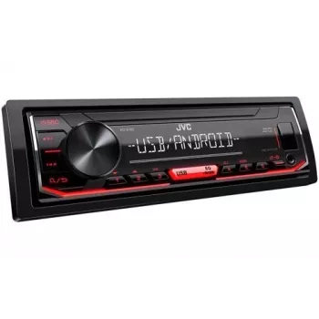 Auto digitale mediaspeler JVC KD-X162 1 DIN, 200 W, 24-bit DAC, FLAC/MP3/WAV/WMA, front-USB Type-A, 3,5 mm, lcd 2-regelig, zwart