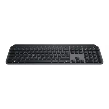 Draadloos full-size toetsenbord Logitech Master MX Keys S — grafiet, Bluetooth & 2,4 GHz (nano), USB-C oplaadbaar, achtergrondverlichting, QWERTY US International