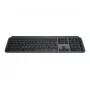 Logitech MX Keys S 920-011589 draadloos toetsenbord op volledige grootte, Bluetooth LE / Logi Bolt, verlicht, oplaadbaar via USB-C, QWERTY US International, met polssteun, grafiet