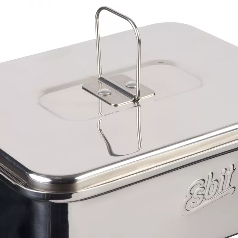 Pan ESBIT PT1200ST roestvrijstalen campingpan 1,2 L, 554 g, zilver