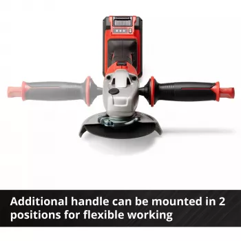 Professionele accu-haakse slijper AXXIO, 18 volt (rood/zwart, zonder accu en oplader)