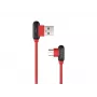 USB-kabel NATEC NKA-1201 USB 2.0 1 m USB A USB C zwart rood