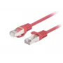 Lanberg PCF6-20CC-0100-R Cat.6 F/UTP patchkabel, verpakking van 10, 1 m, Rood